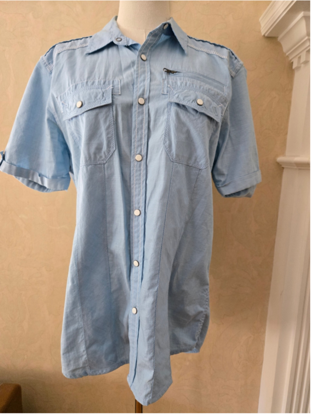 Men's I.N.C. International Concepts Button Down Shirt, Size S, Light Blue